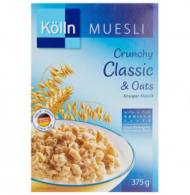 Kolln Muesli Crunchy Classic & Oats Knusper Klassik  Box  375 grams